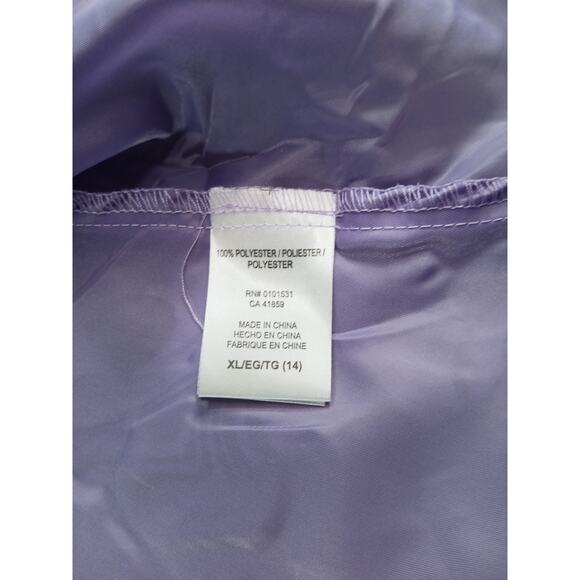 Disney Dress Jack Skellington Girls XL (14) Purple Kids Puff Sleeve Halloween - Picture 6 of 7